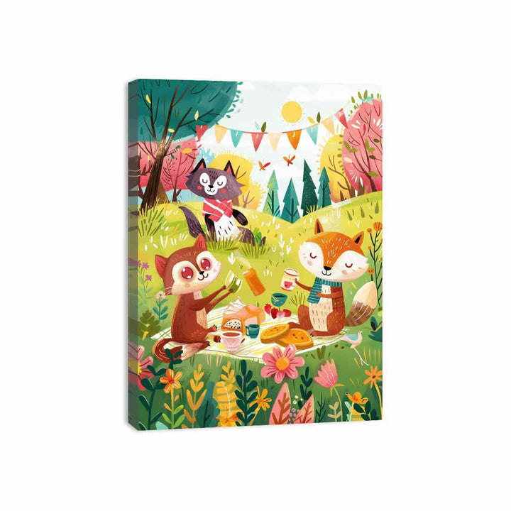 Animal Friends  Canvas Print