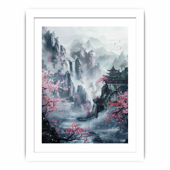 Asian Landscape  Streched canvas