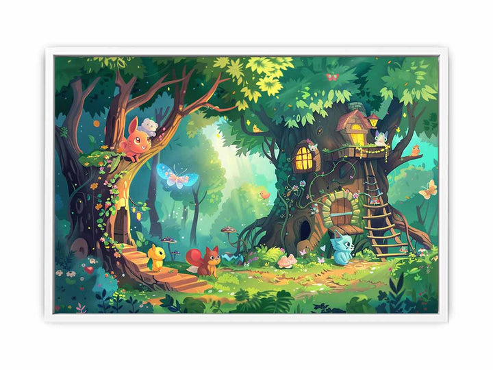 Cozy TreeHouse Framed Print