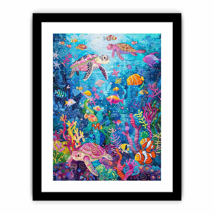 Vibrant Underwater  Art Print