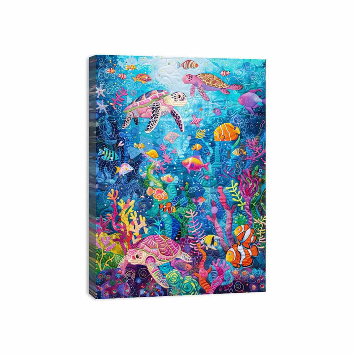 Vibrant Underwater Canvas Print