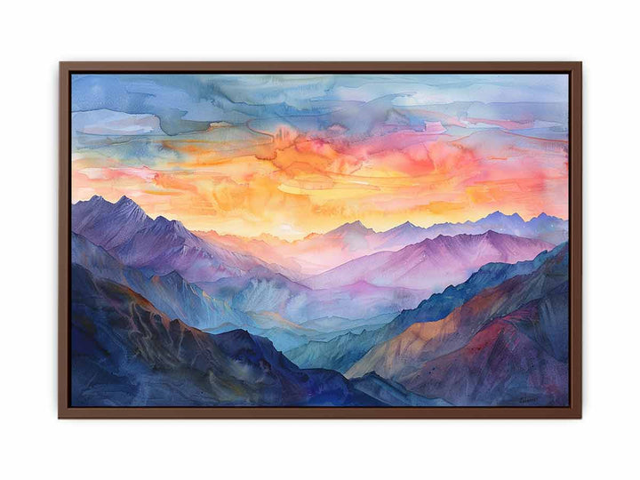 Watercolor  Landscape   Poster