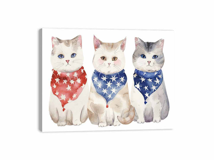 3 Cats  Canvas Print