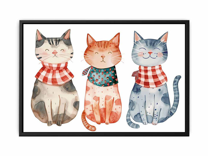 3 Cats   Painting