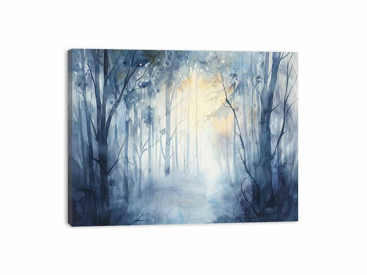 Misty Forest  Canvas Print