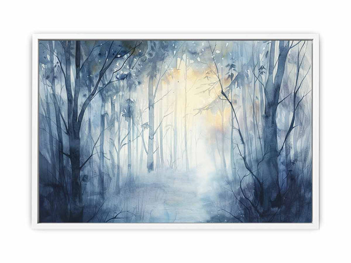 Misty Forest  Framed Print