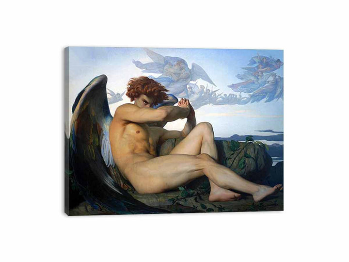 The  Fallen Angel  Painting Canvas Print