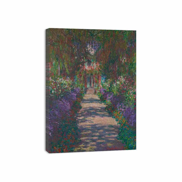 A Pathway in Monet's Garden in Giverny Canvas Print