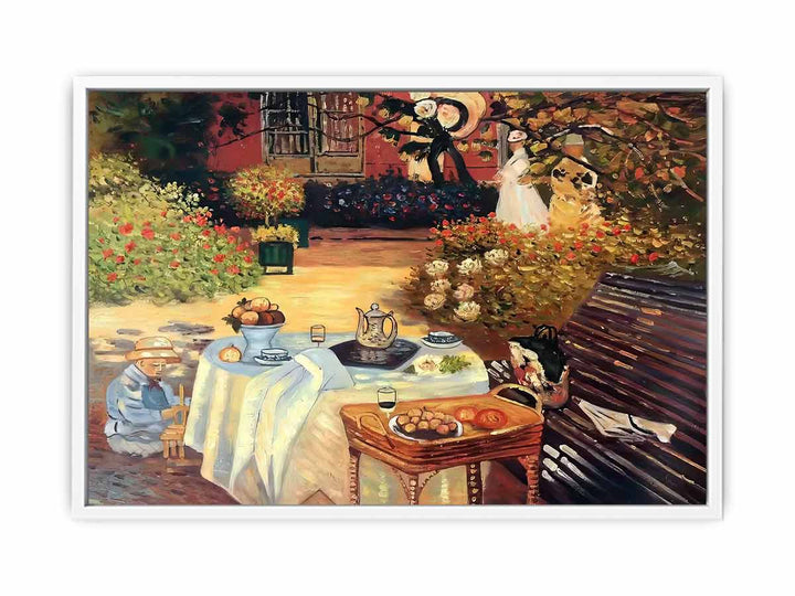 Monet: Luncheon Framed Print