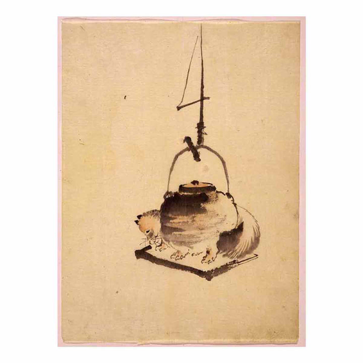 Hokusai tanuki tea kettle