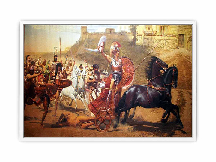 triumph of achilles painting Framed Print