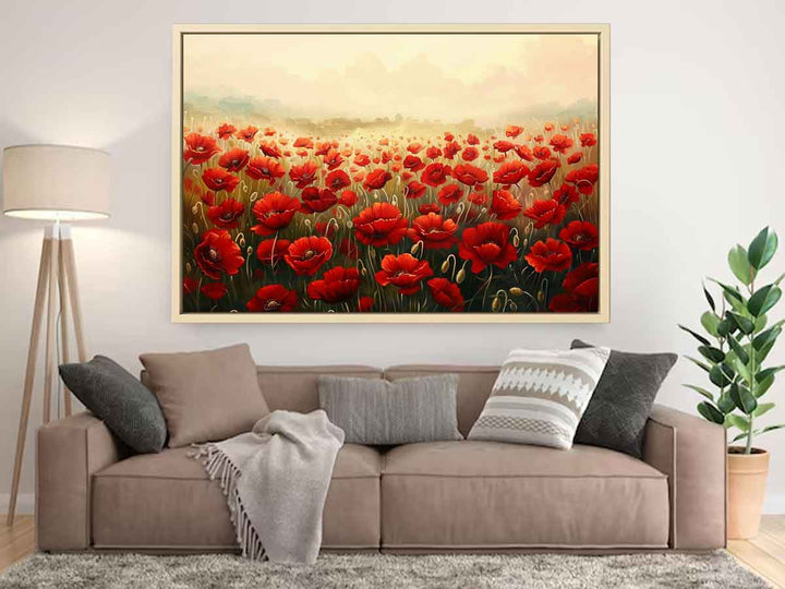 Poppy Field Painting Art Print