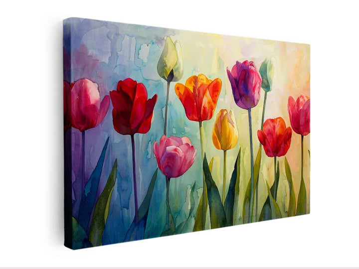 Tulip Painting canvas Print