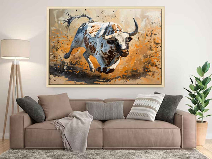 Bull Painting Art Print