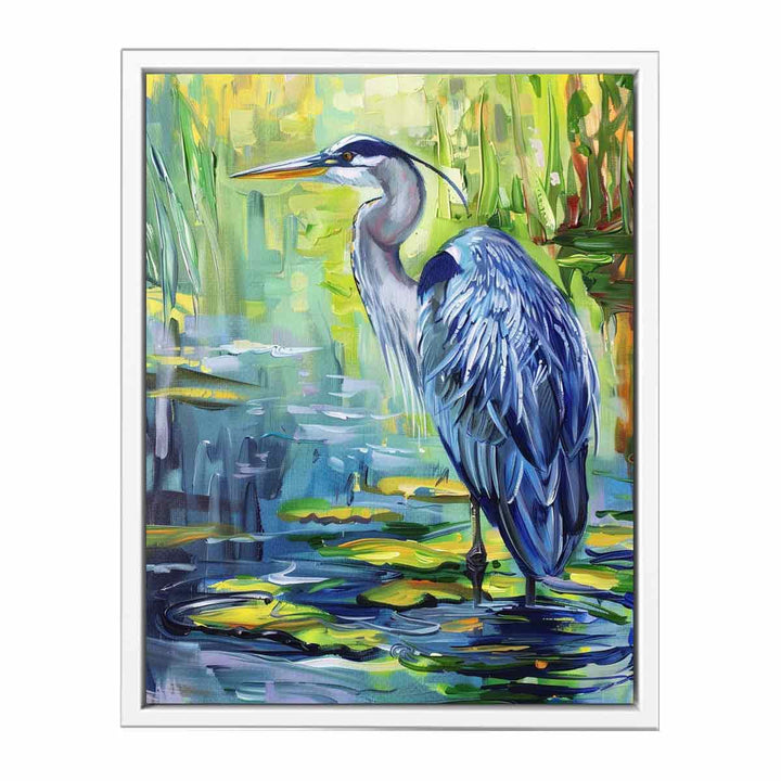 Blue Heron Painting