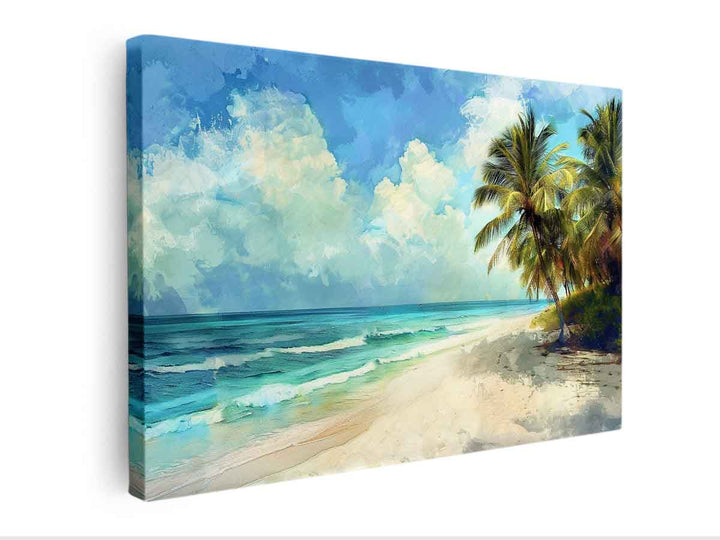 Beach Art  Painting canvas Print