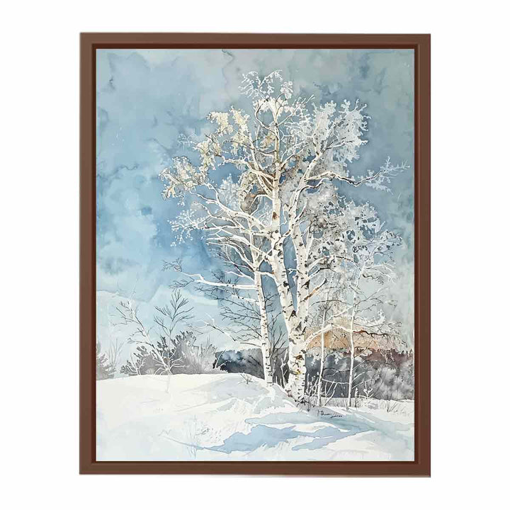 White Brich tree   Art Print