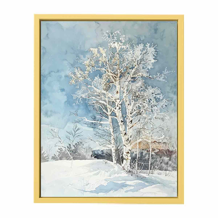 White Brich tree   Poster