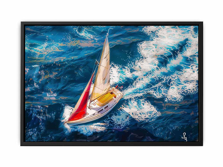 Boat-Sea-Knife-Art-Painting 