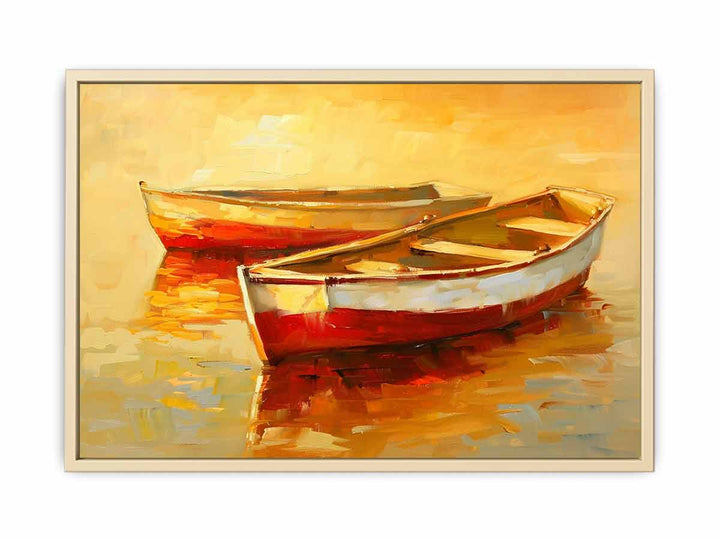 Boat-Knife-Art-Painting Framed Print