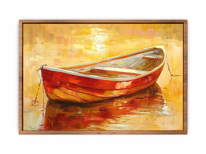 Lake-Boat-Knife-Art-Painting 