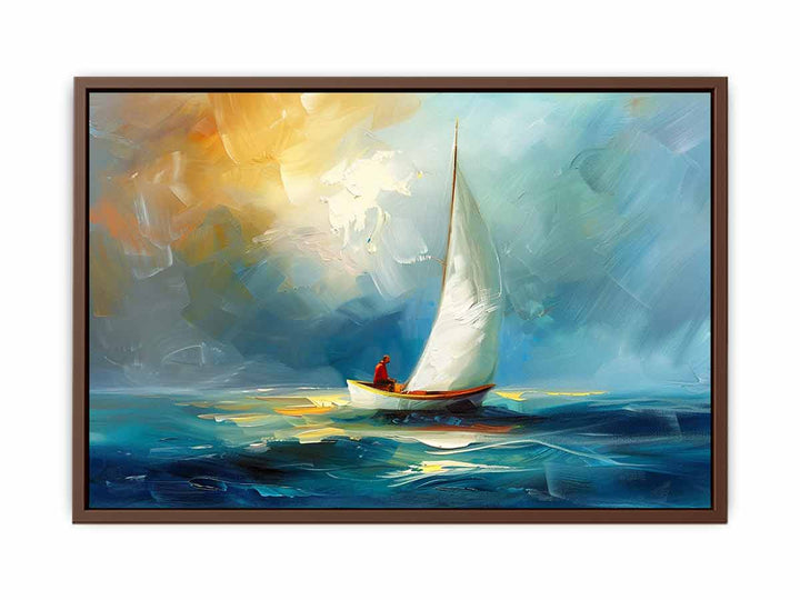 Boat-Knife-Sea-Art-Painting  Art Print