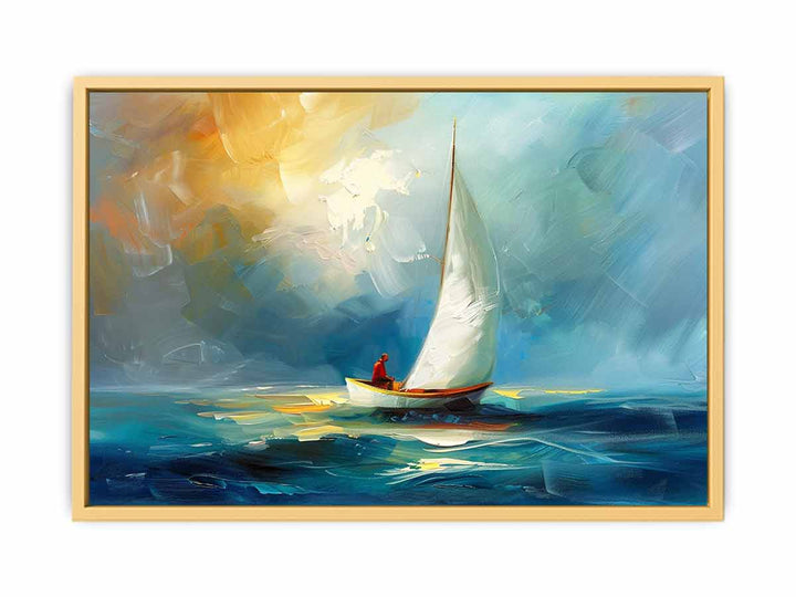 Boat-Knife-Sea-Art-Painting  Poster