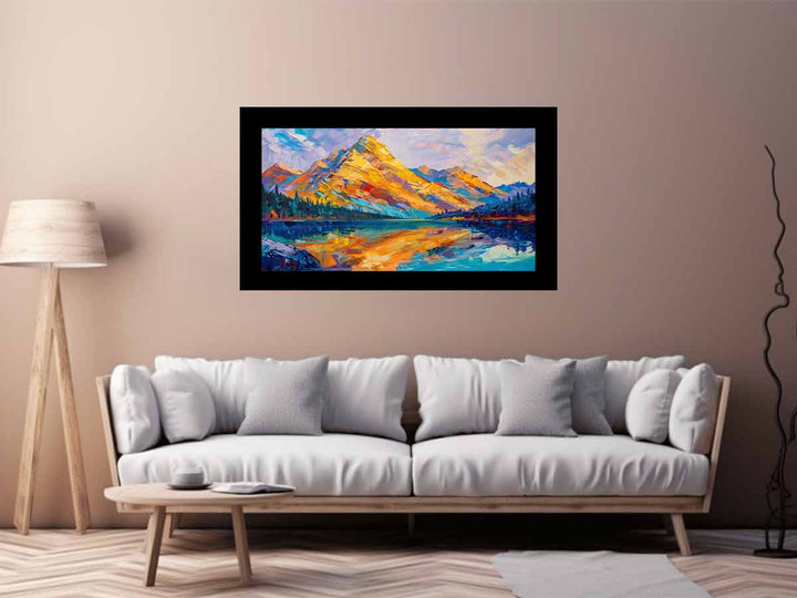 Yellow Mountain Knife Landscape Art Painting 