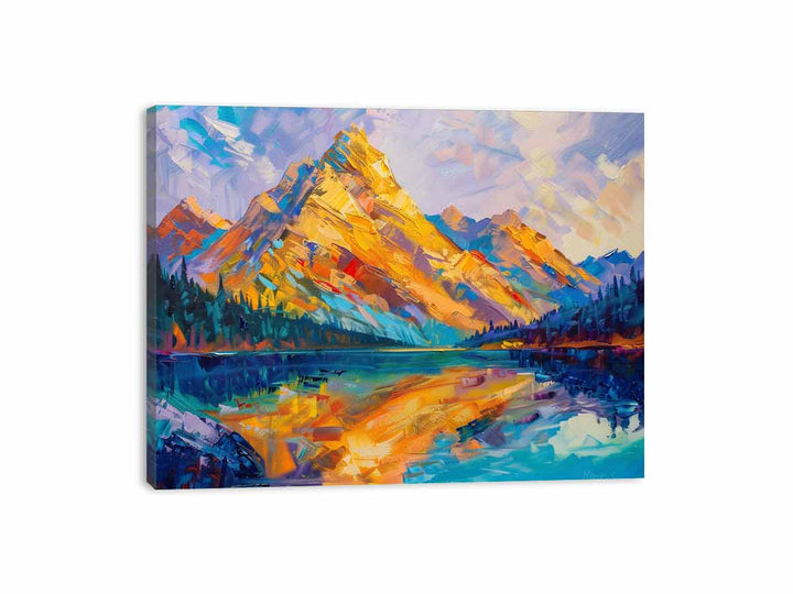 Yellow Mountain Knife Landscape Art Painting 