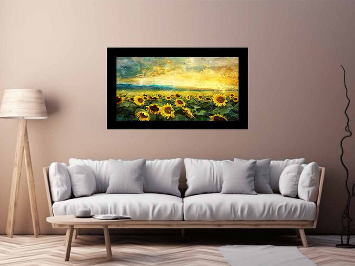 Sunflower Field Oil Painting 