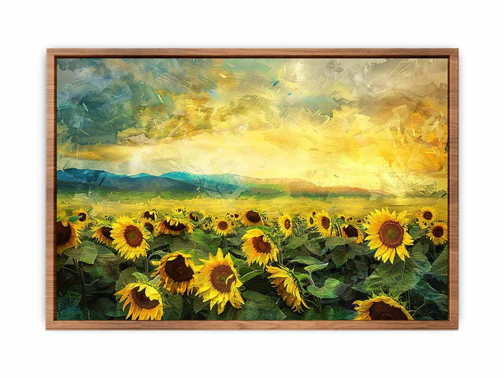 Sunflower Field Oil Painting 