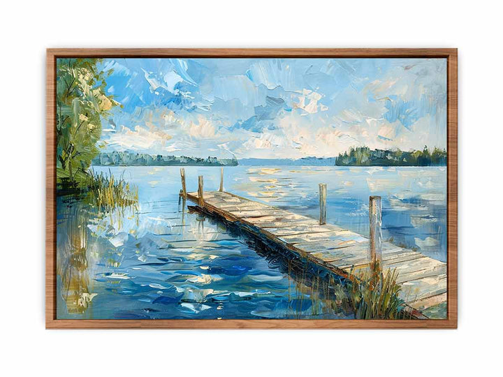 Lake Dockscape Art  Painting