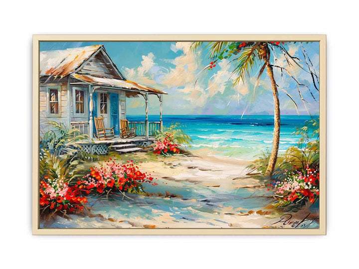 Cottage Painting  Framed Print