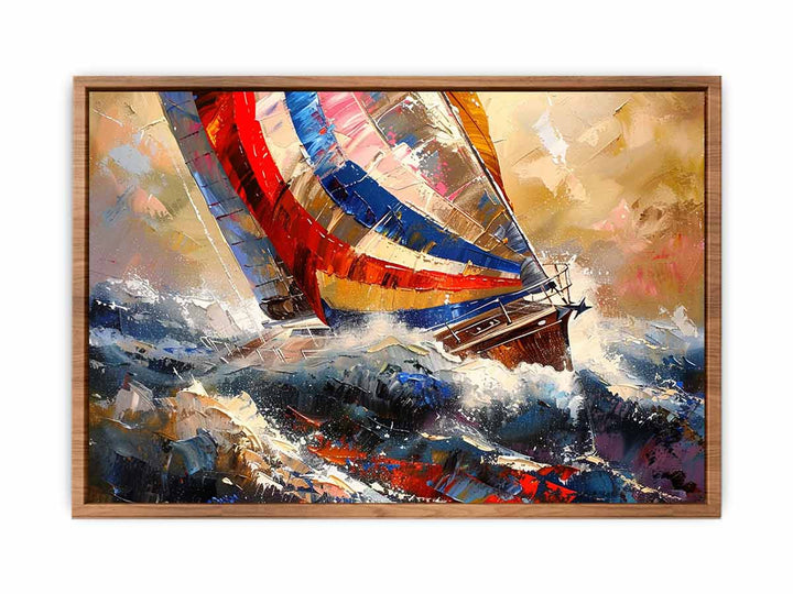 Red Sailboat  Painting