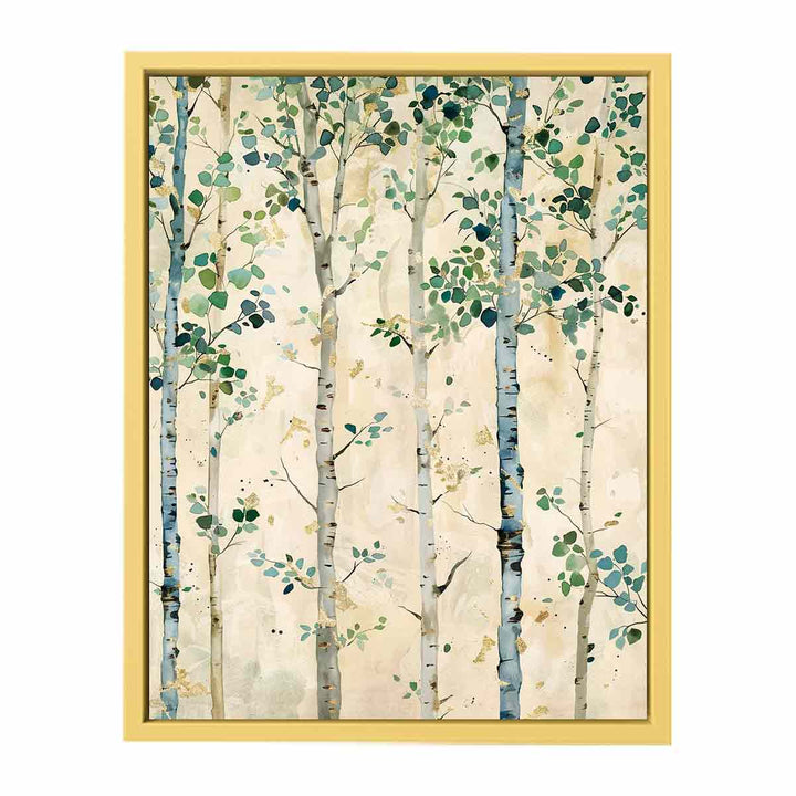 White Birchtrees  Poster