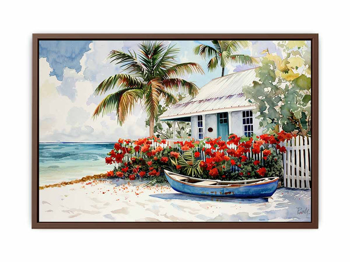 Beach House  Art Print