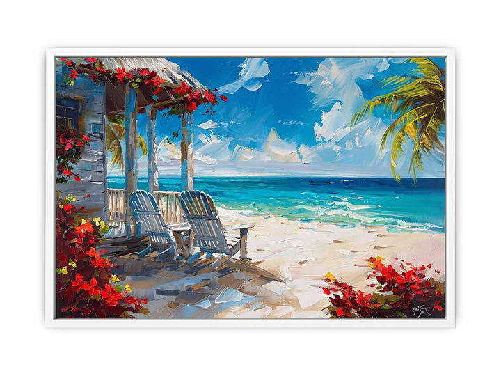 Island Cottage Canvas Print