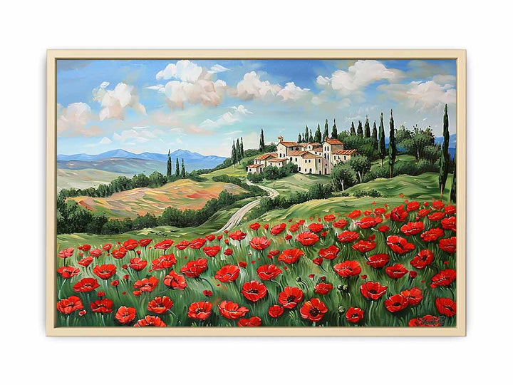 Poppies  House Framed Print