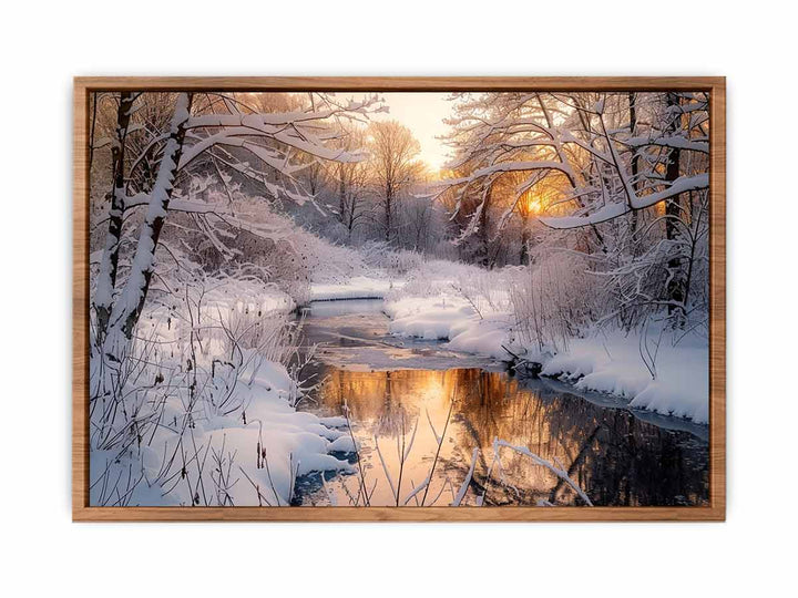 Snow River  Painting