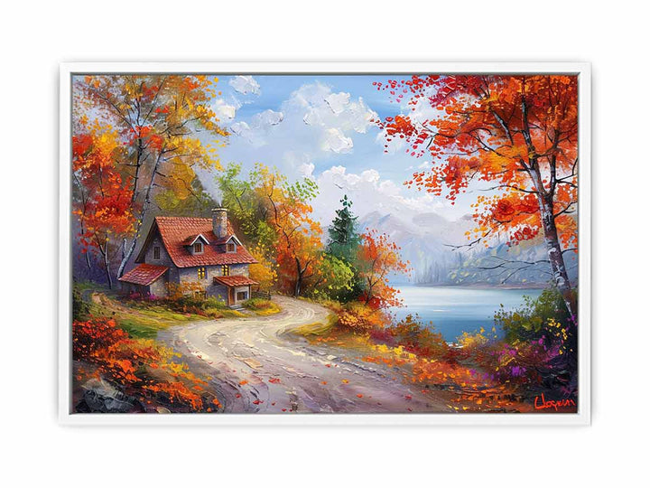 Autumn Road Canvas Print