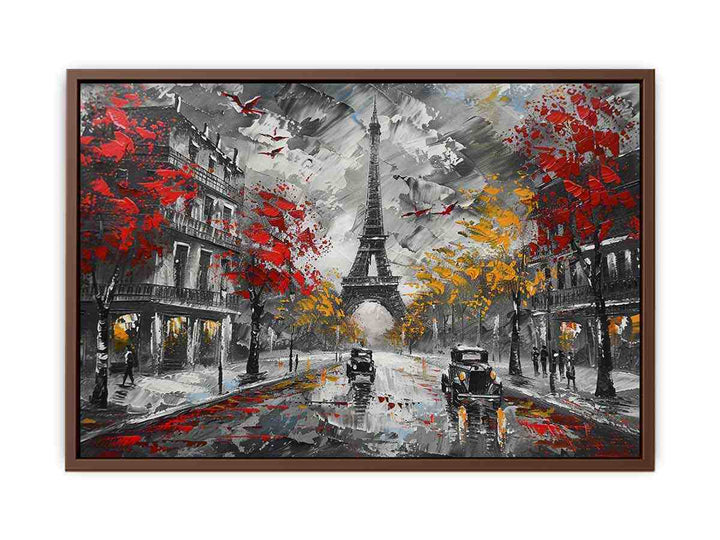 Eiffel Tower Paris Street  Art Print