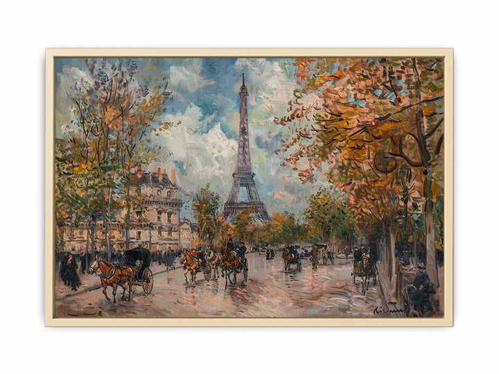 Vintage Eiffel Tower Framed Print