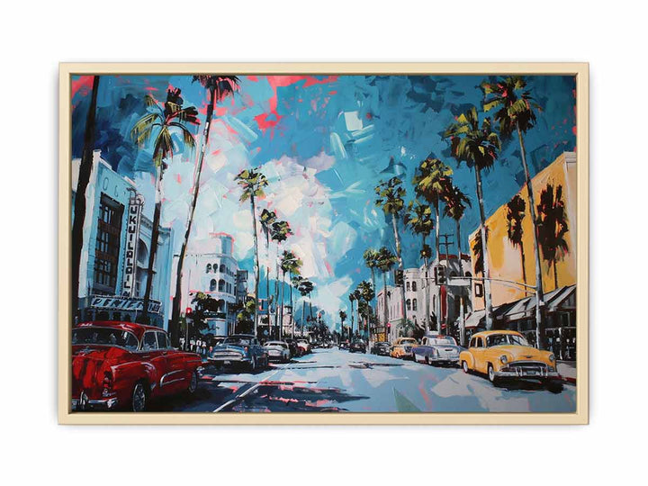 Los Angeles Painting Framed Print