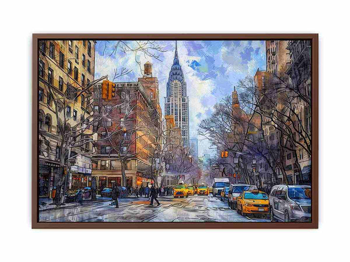 New York Street  Art Print