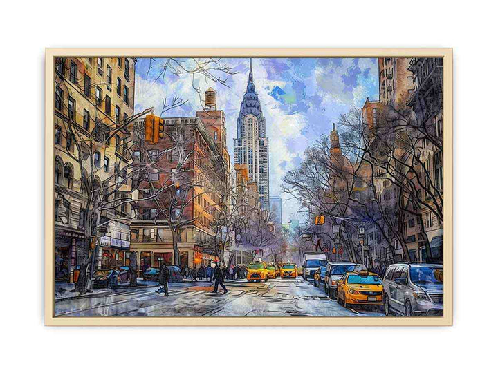 New York Street Framed Print