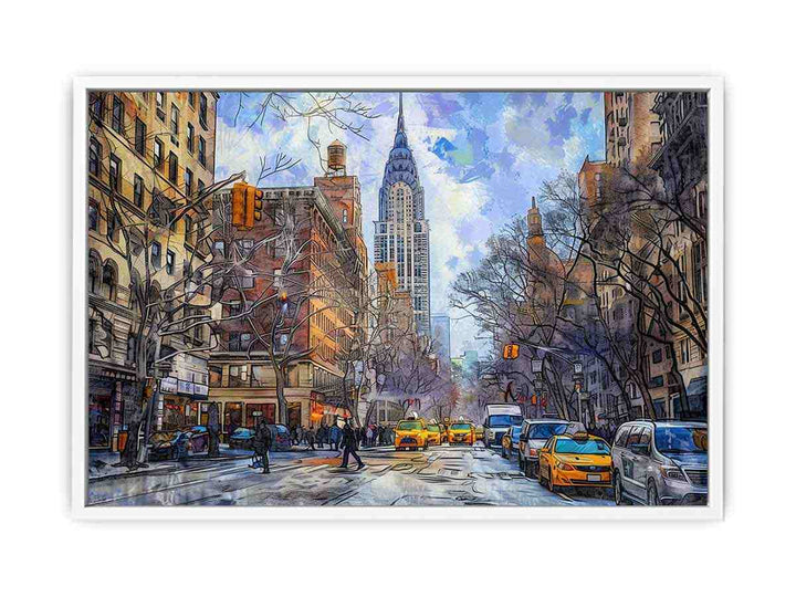 New York Street Canvas Print