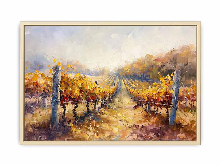 Vineyard Painting Framed Print