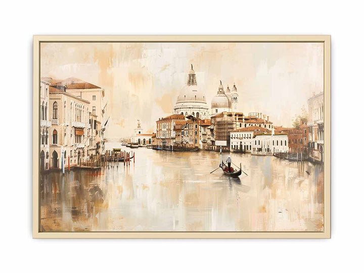  Vintage Venice Painting Framed Print