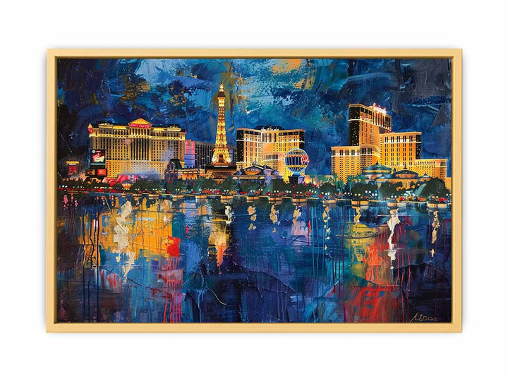 Las Vegas Painting  Poster