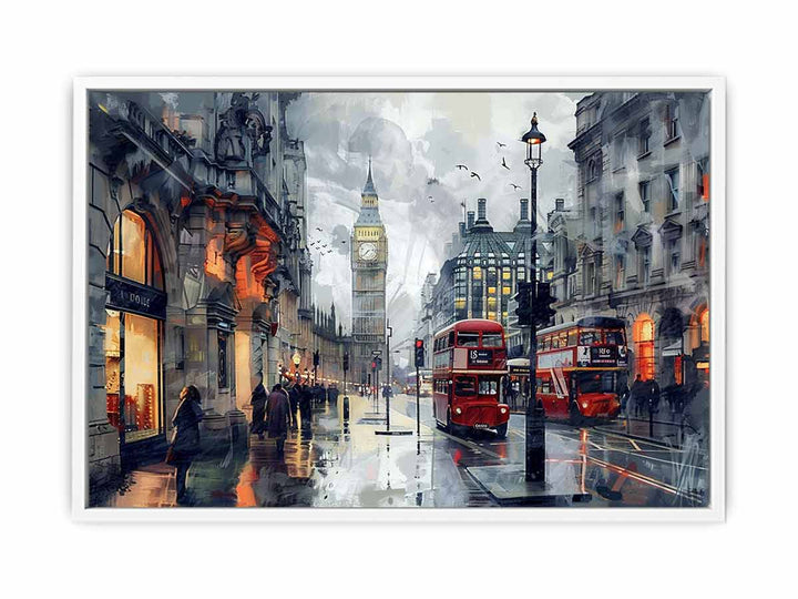 London Painting Canvas Print